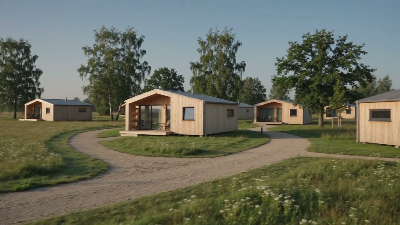 Visualisierung Ferienhaus am Ufer